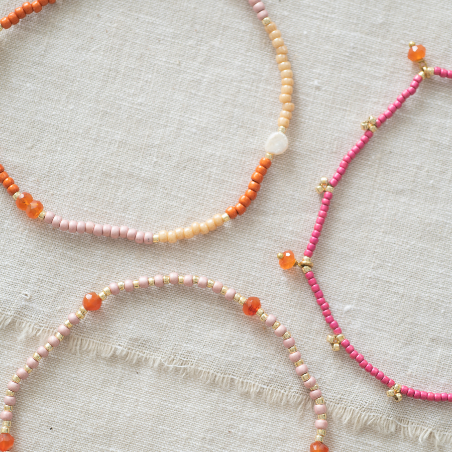 SUNRISE CARNELIAN ANKLET