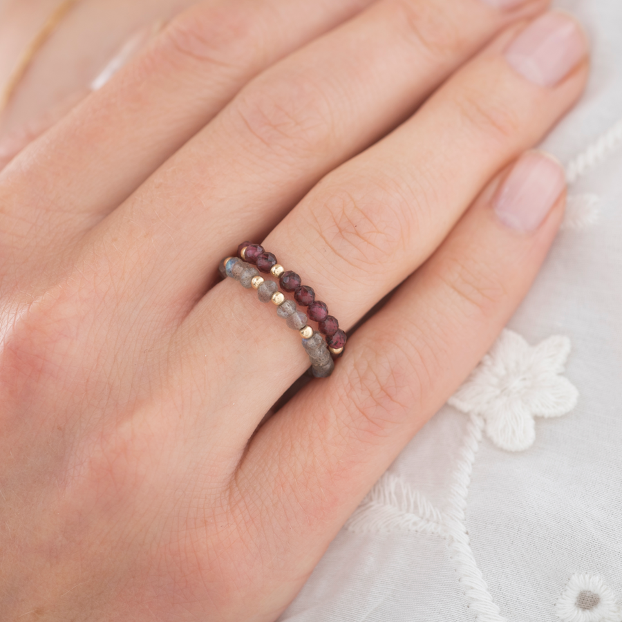 DEDICATED GARNET RING