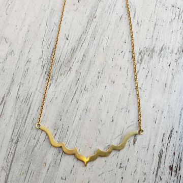 HANDMADE METALWORK CLAVICLE NECKLACE
