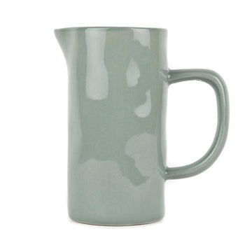 SMALL HANDPAINTED STONEWARE JUG | SAGE