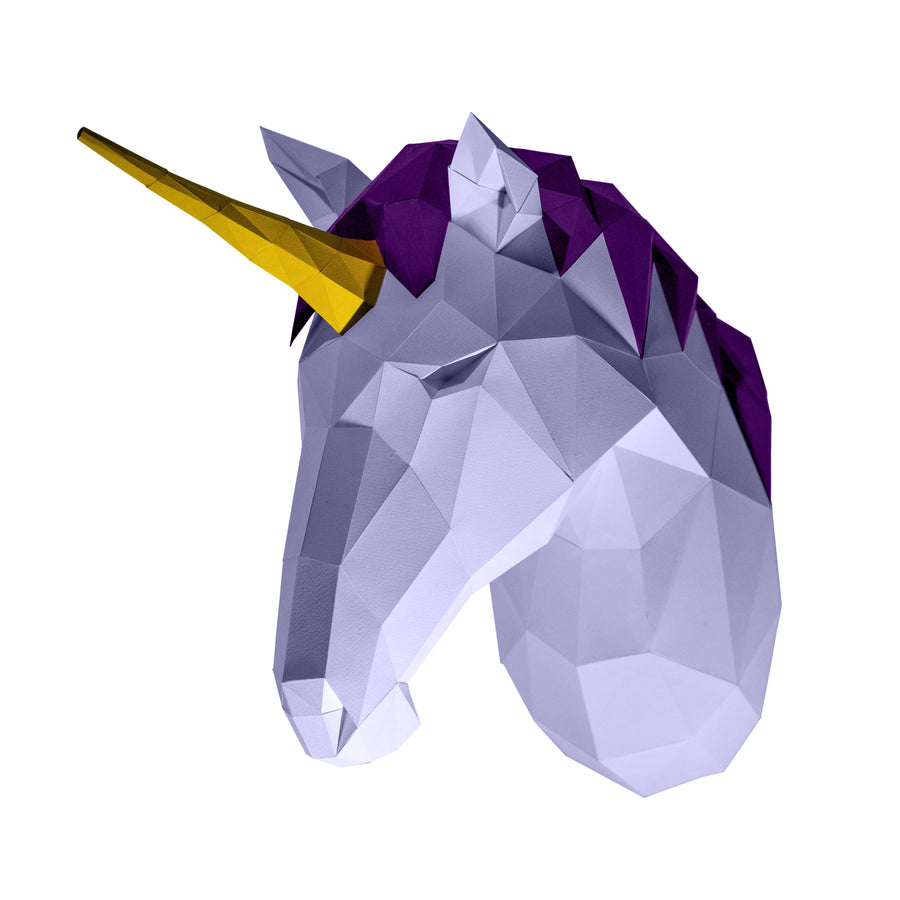 3D PAPERCRAFT WALL ART DIY KIT | UNICORN