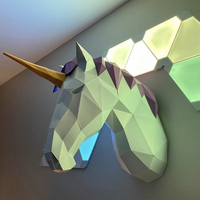 3D PAPERCRAFT WALL ART DIY KIT | UNICORN