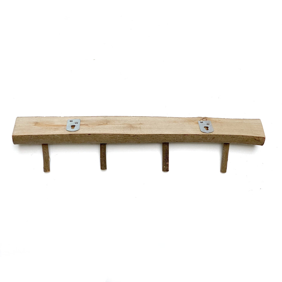 LONG WOODEN HOOK | 4 PEGS
