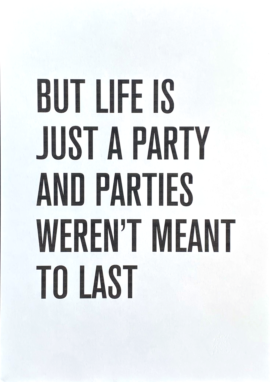 A3 MUSIC LYRICS | BUT LIFE IS JUST A PARTY