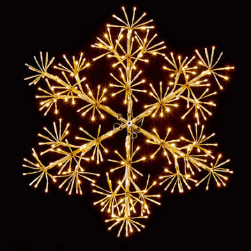 60cm GOLD SNOWFLAKE LED