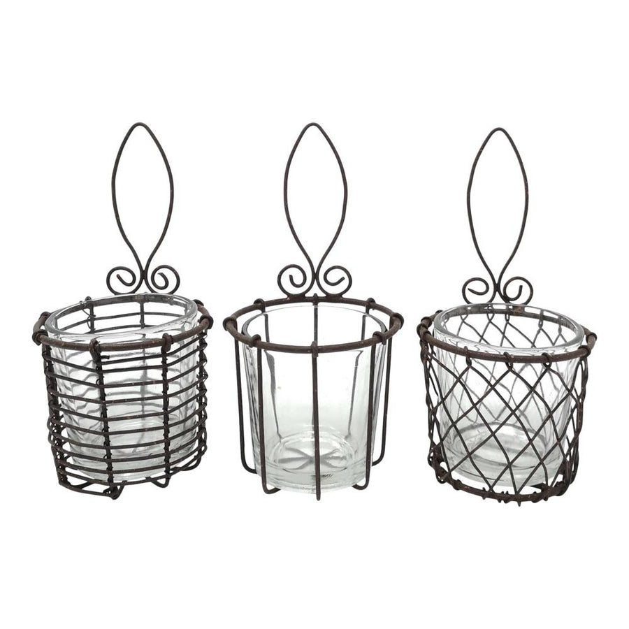 RUSTIC RUSTY WIRE VOTIVE