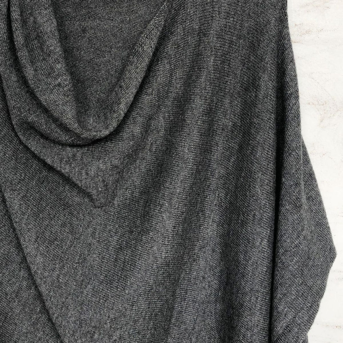 RISI LUXURY SOFT FINE KNIT MERINO COWL PONCHO