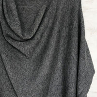 RISI LUXURY SOFT FINE KNIT MERINO COWL PONCHO