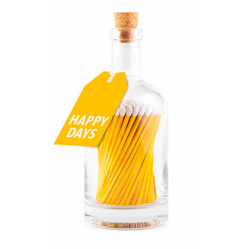 BOTTLE OF MATCHES | YELLOW HAPPY DAYS