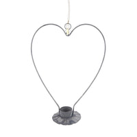 ZINC HEART TEALIGHT HOLDER