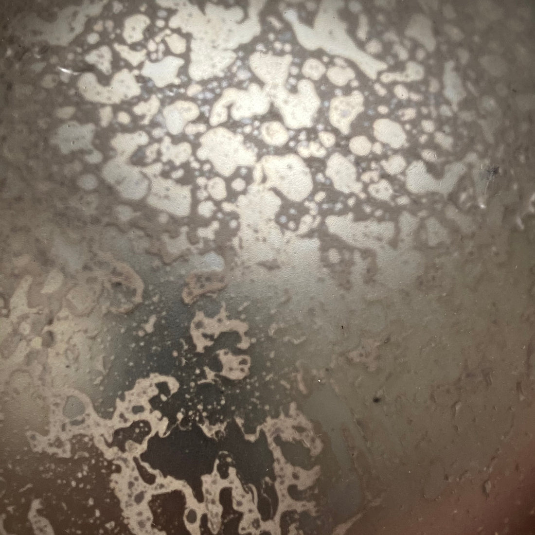 ANTIQUED MATT GREY BAUBLE