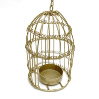 MINI BIRDCAGE TEALIGHT HOLDER ANTIQUE GOLD