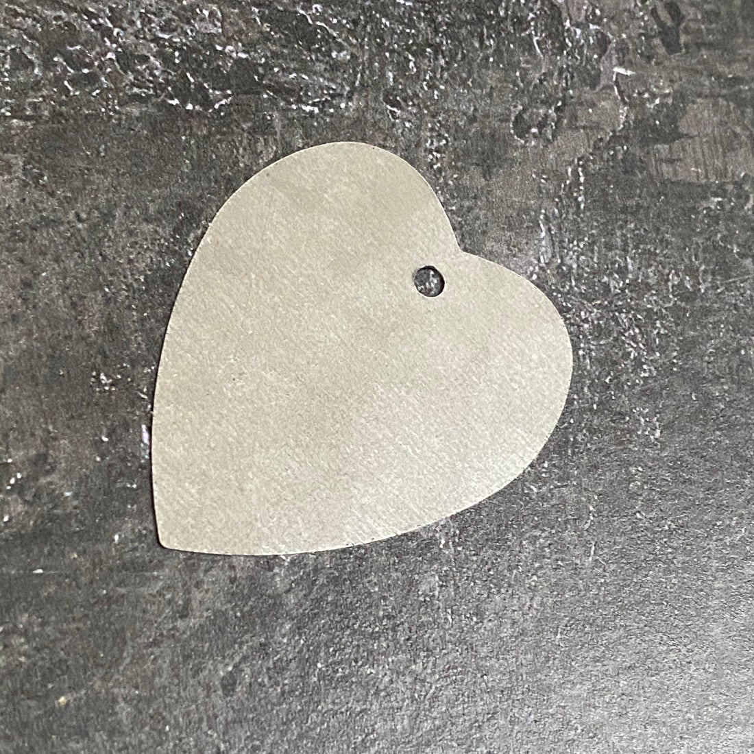 ZINC HEART TAG
