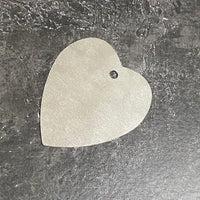 ZINC HEART TAG