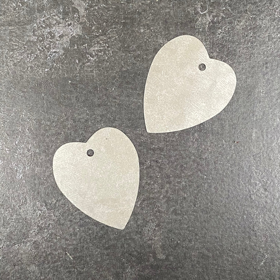 ZINC HEART TAG