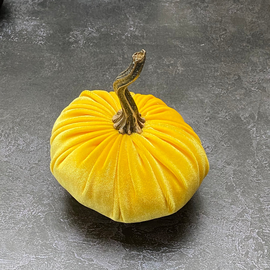 XSMALL VELVET DECORATIVE PUMPKIN