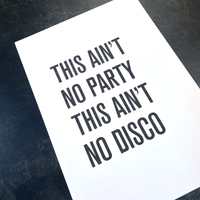 A3 MUSIC LYRICS | THIS AIN'T NO PARTY