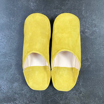 MOROCCAN BABOUCHE SUEDE SLIPPERS | VERVEINE