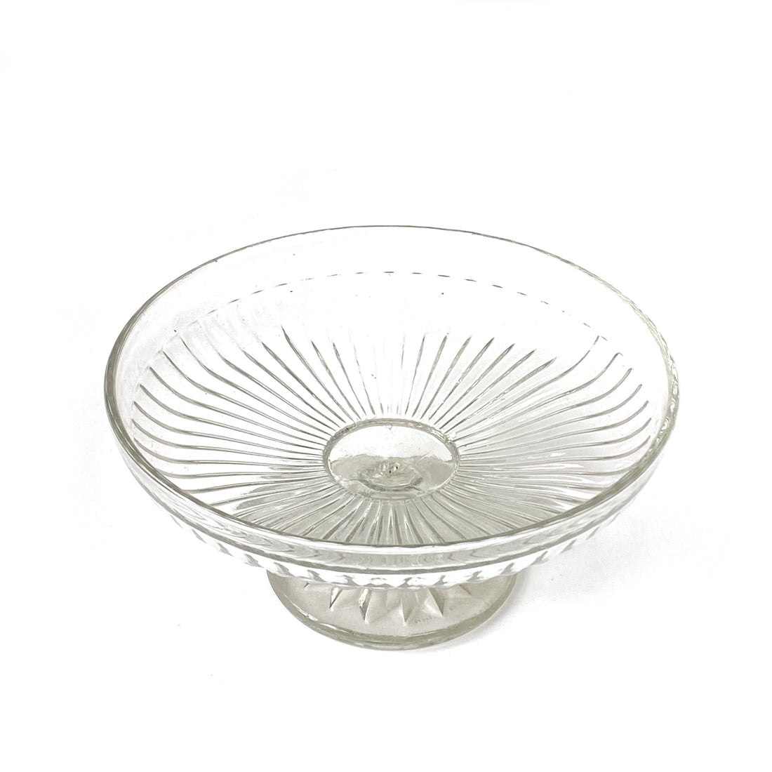 PRESSED GLASS GLASS CAKESTAND