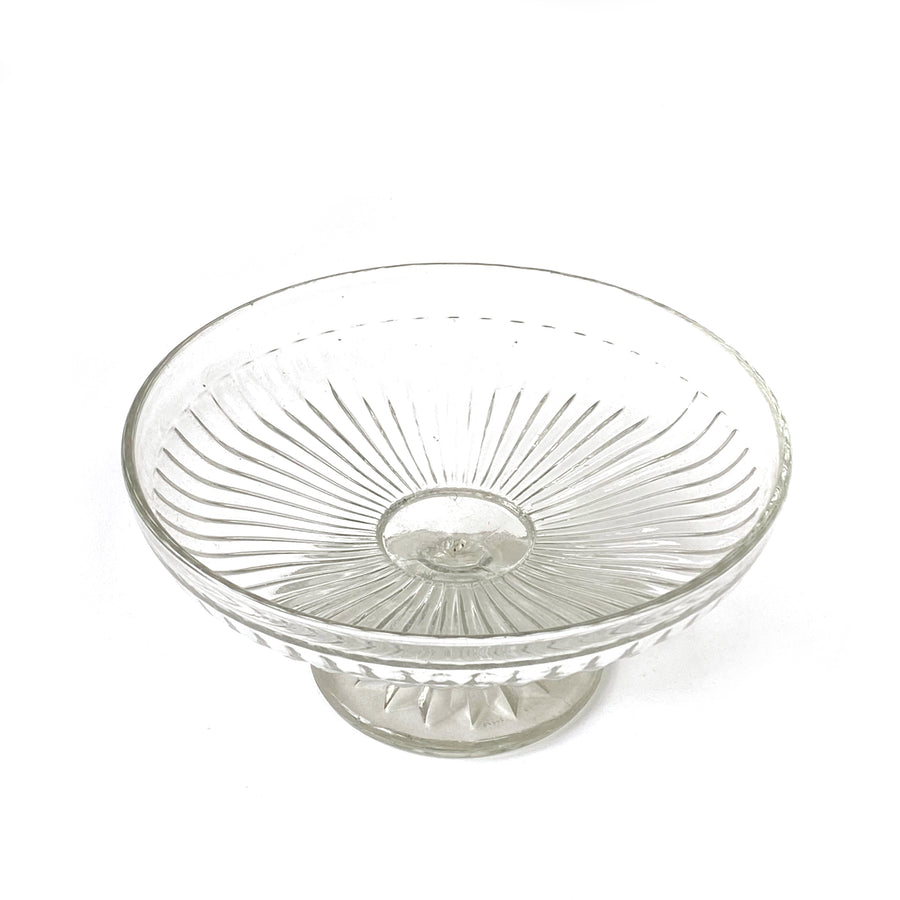 PRESSED GLASS GLASS CAKESTAND