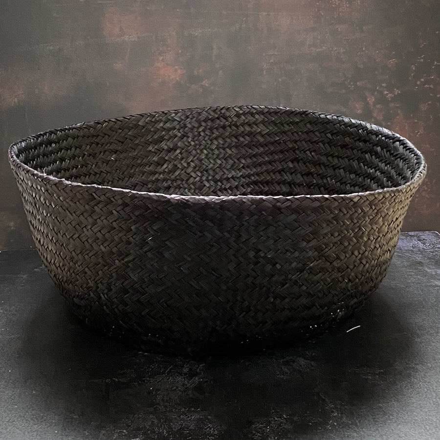 BLACK SEAGRASS BASKET