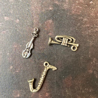 SET 4 METAL CHARMS | MUSICAL INSTRUMENTS