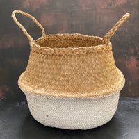 WHITE SEAGRASS BASKET