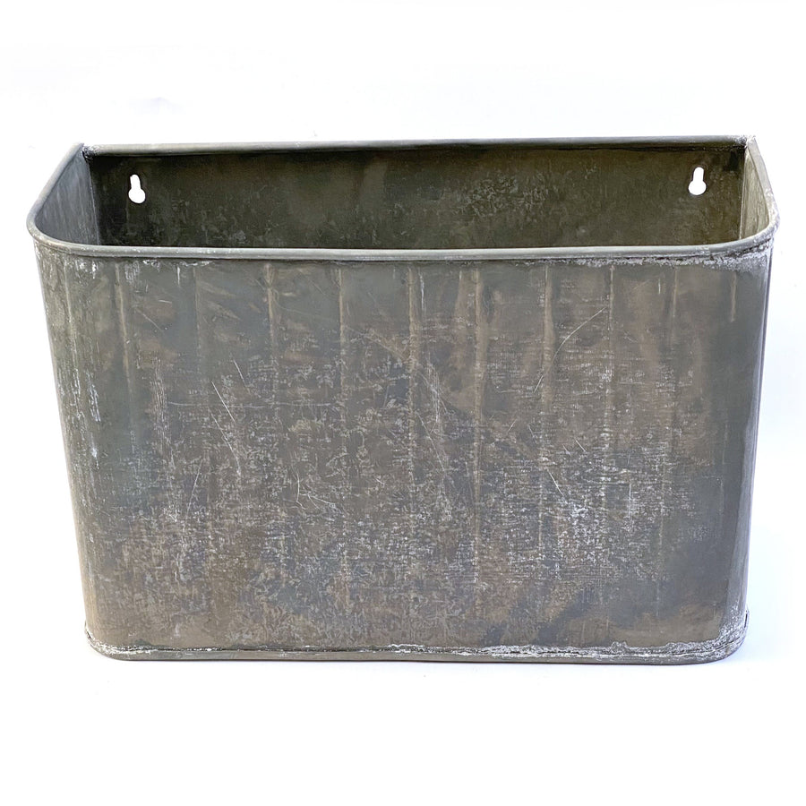 ZINC WALL MOUNTED STORAGE BOX