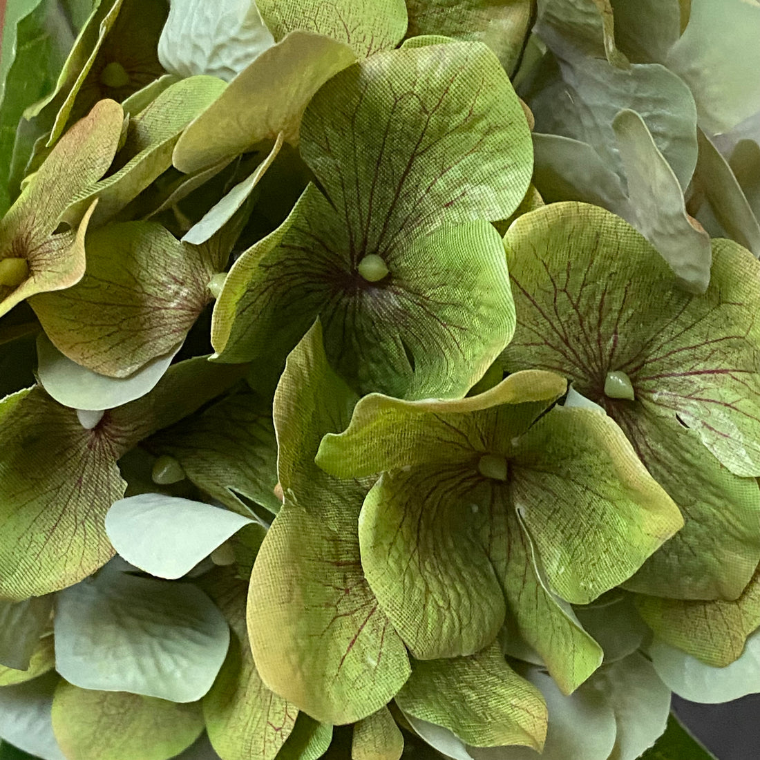 FAUX GREEN BALL HYDRANGEA