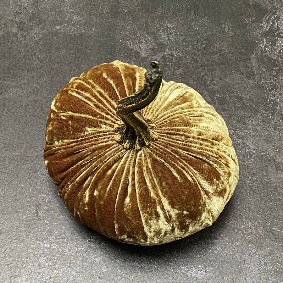 XSMALL VELVET DECORATIVE PUMPKIN