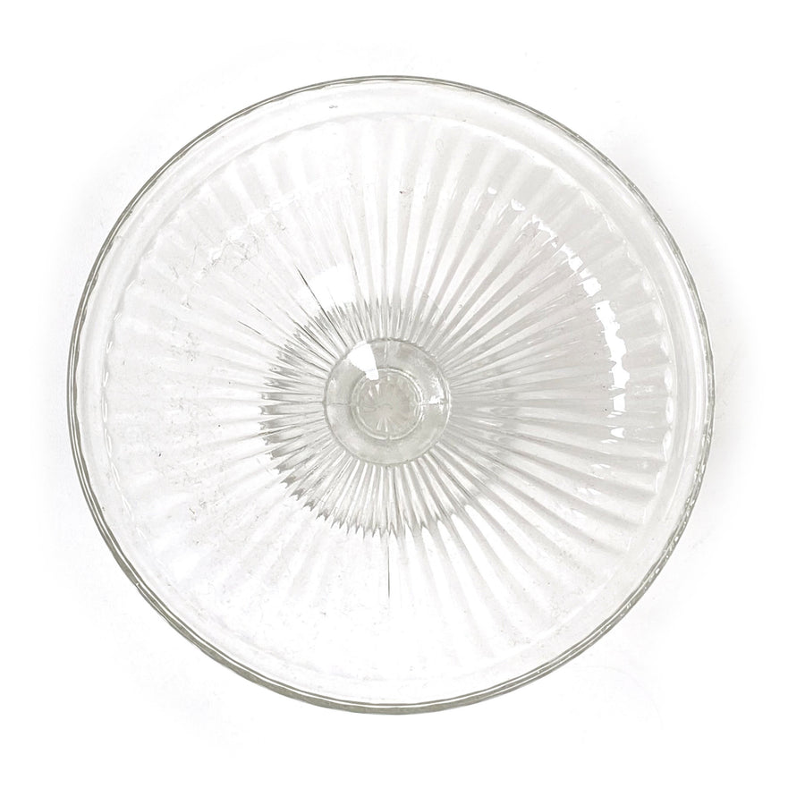 PRESSED RIBBED GLASS CAKESTAND