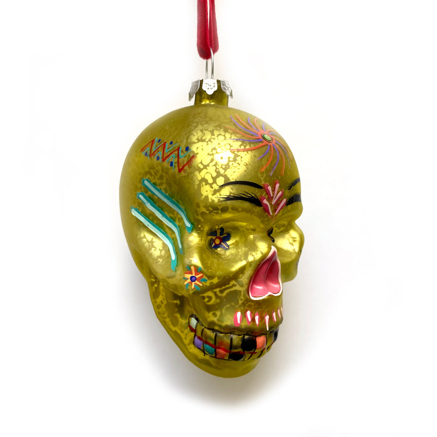 DIA DE LOS MUERTOS SKULL BAUBLE