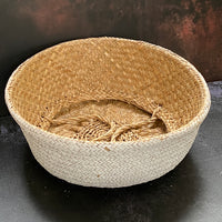 WHITE SEAGRASS BASKET