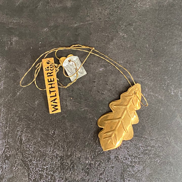 WALTHER & CO BRASS OAK LEAF ORNAMENT | SMALL