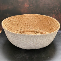 WHITE SEAGRASS BASKET