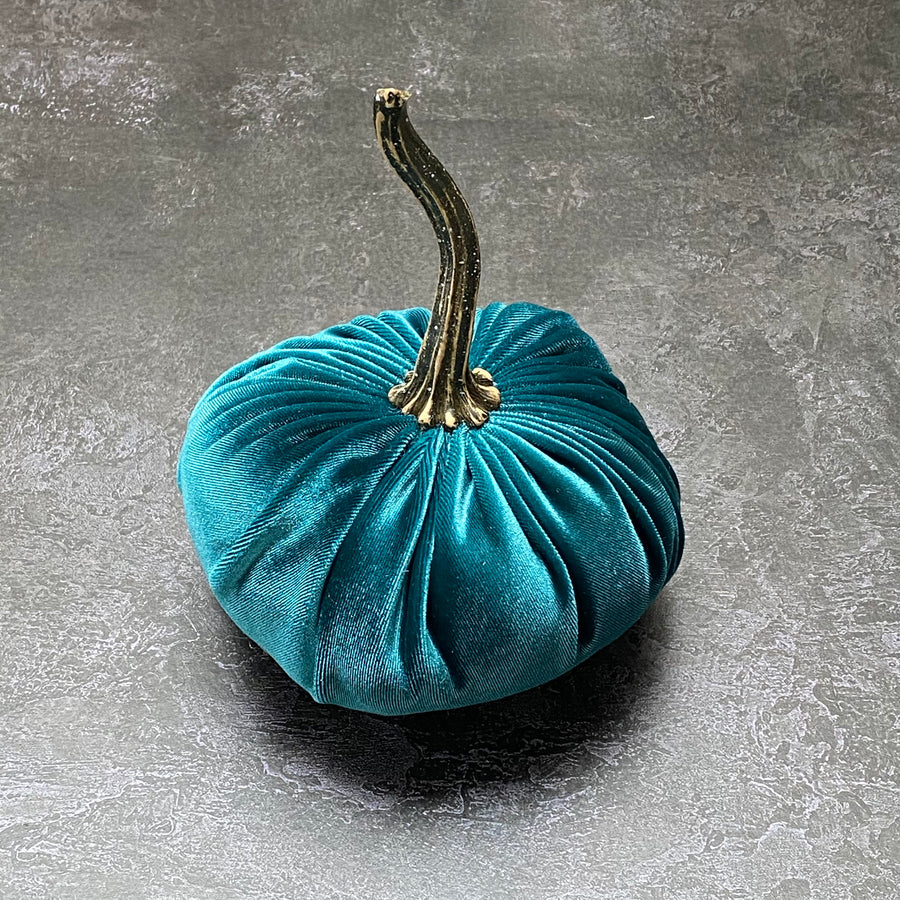 XSMALL VELVET DECORATIVE PUMPKIN