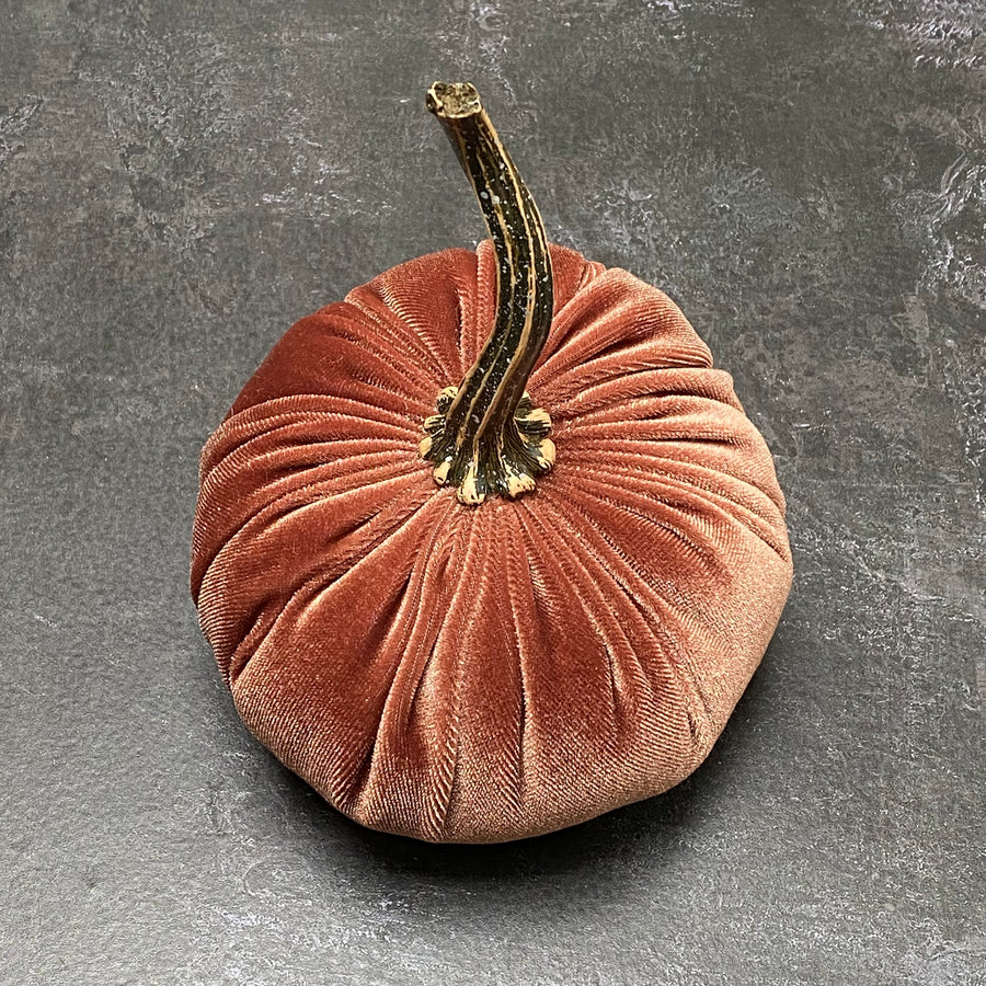 XSMALL VELVET DECORATIVE PUMPKIN