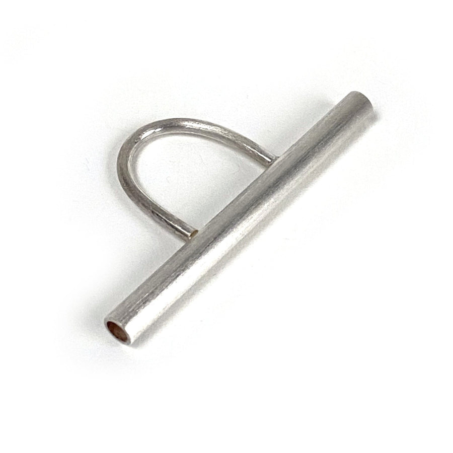 STERLING SILVER TUBE RING
