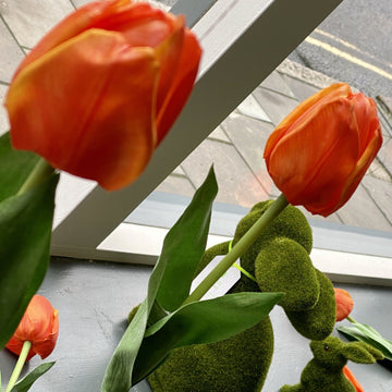 FAUX TRIUMPH ORANGE TULIP