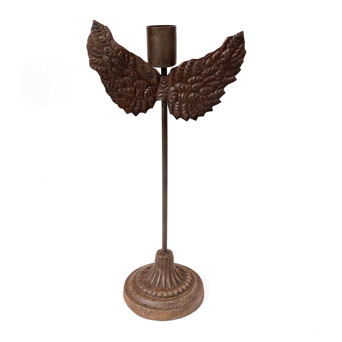 ANGEL WING METAL CANDLESTICK | 2 SIZES