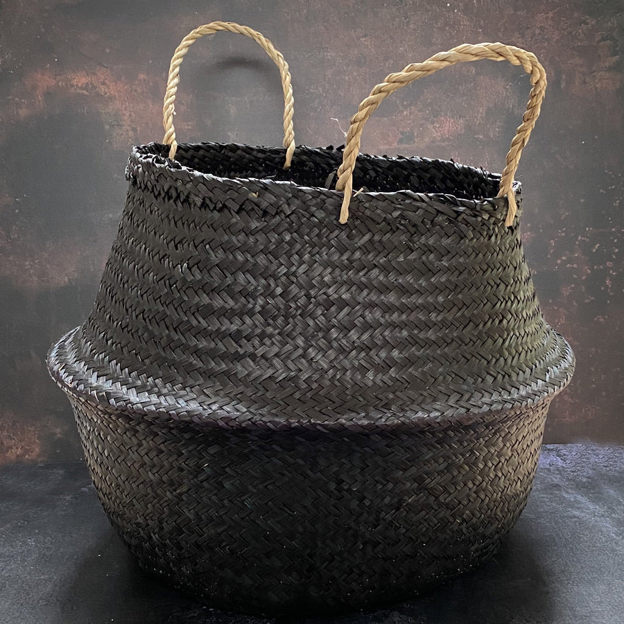 BLACK SEAGRASS BASKET