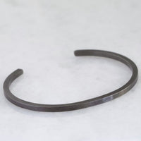 MEN'S BRUSHED BLACK BAR BANGLE