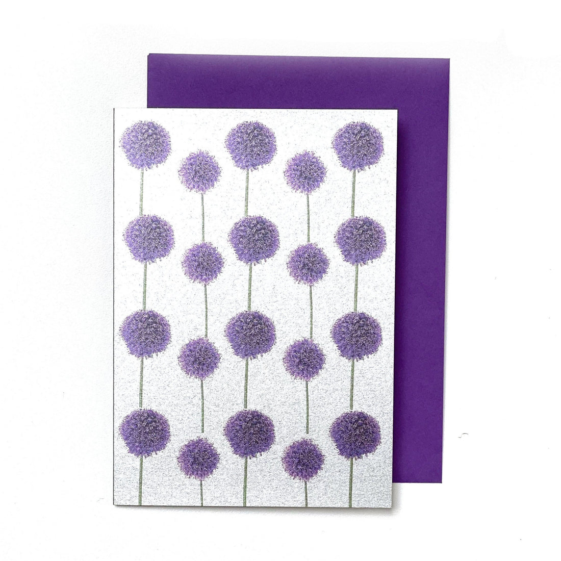 CARD | METALLIC PURPLE ALLIUM