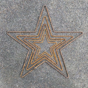 RUSTY METAL STAR