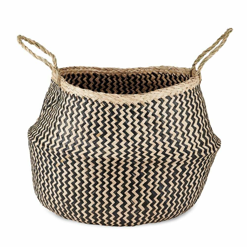 PATTERNED SEAGRASS BASKET