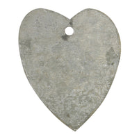 ZINC HEART TAG